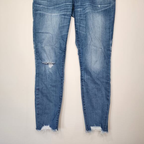 J. Crew 9" High Rise Toothpick Skinny Jeans Neil Wash 28 - Picture 4 of 10